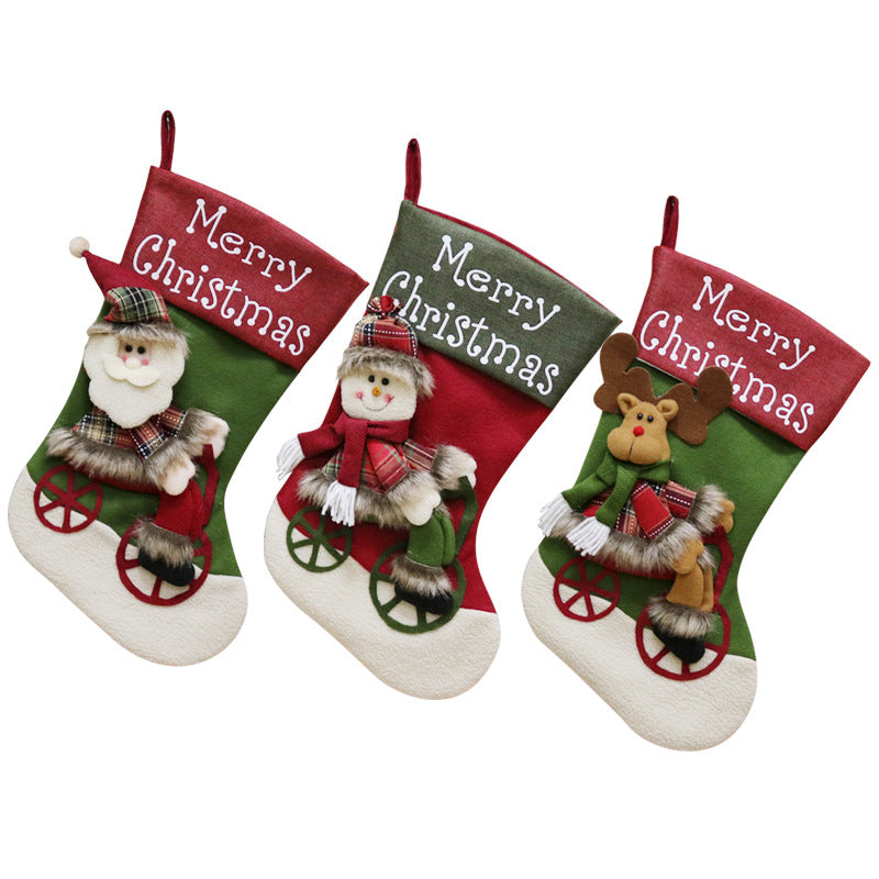 Christmas Stocking Ornaments Pendant Stocking Bag Candy Christmas Stocking Bag