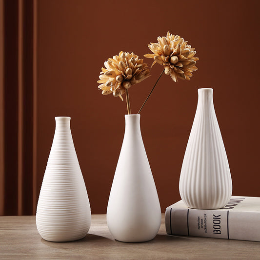 Simple Healing Ceramic Vase Living Room