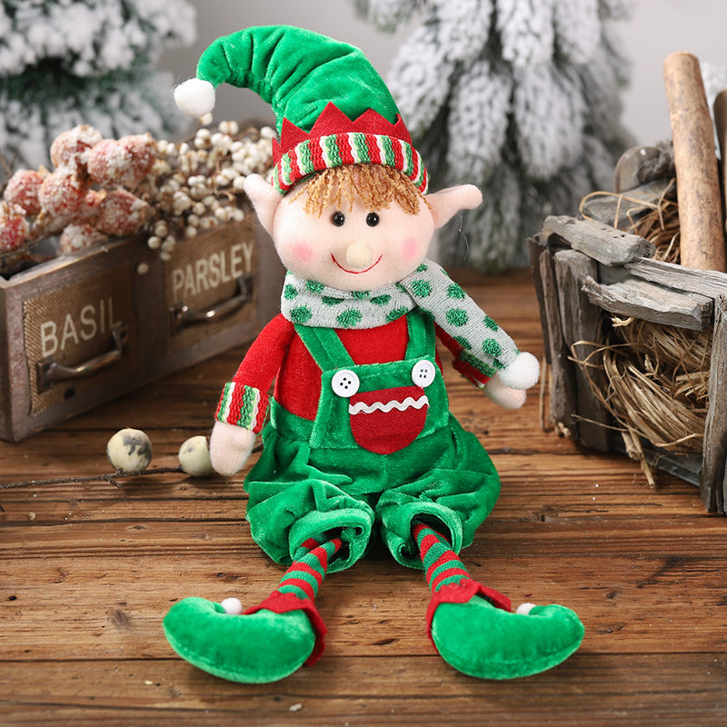 Christmas Hanging Legs Sitting Doll Ornaments