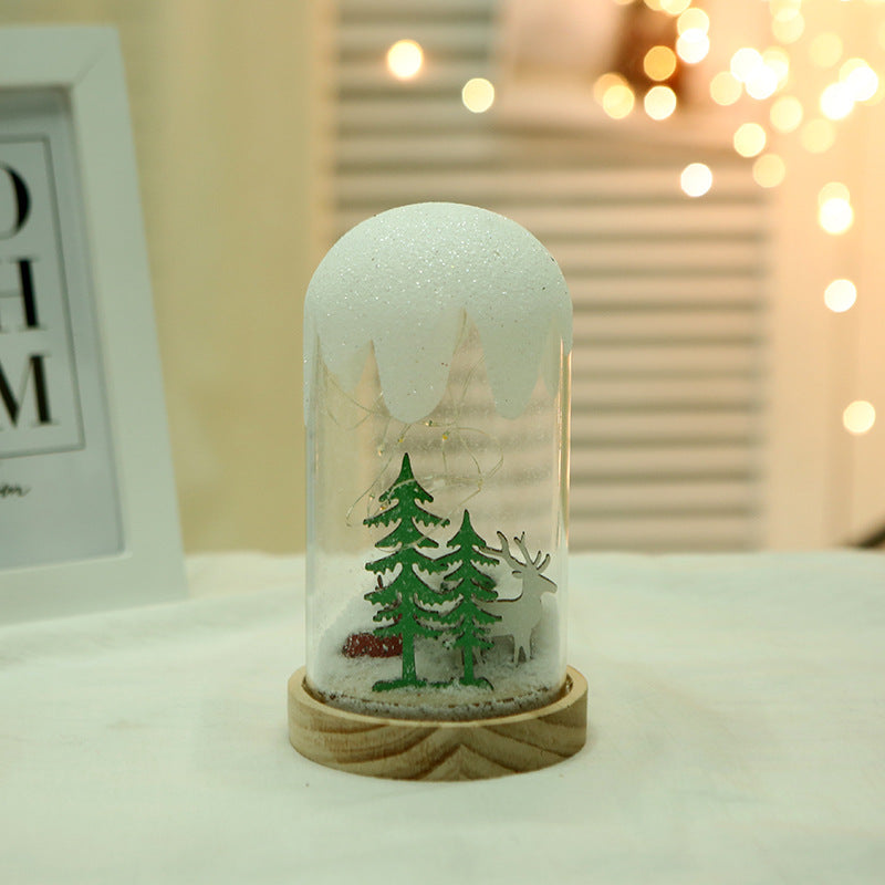 Christmas Gift Ornaments Creative Hanging Frost Christmas Tree Glass Cover