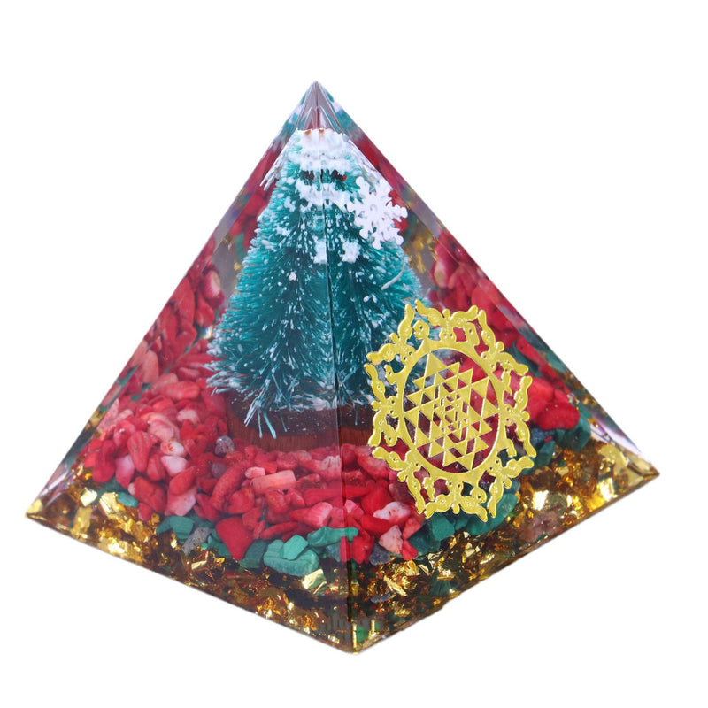 Crystal Pyramid Christmas Handmade Ornaments