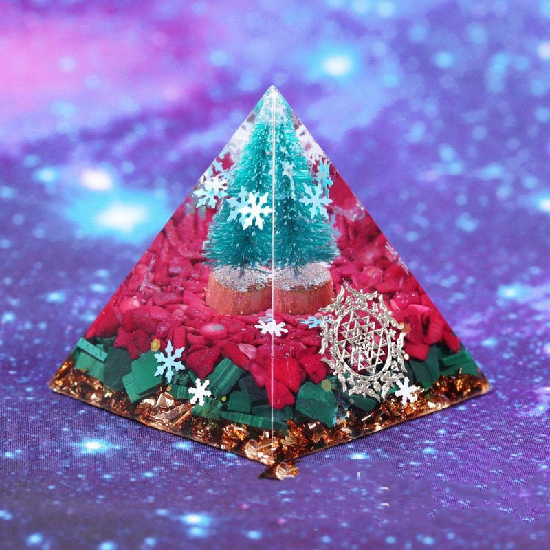 Crystal Pyramid Christmas Handmade Ornaments