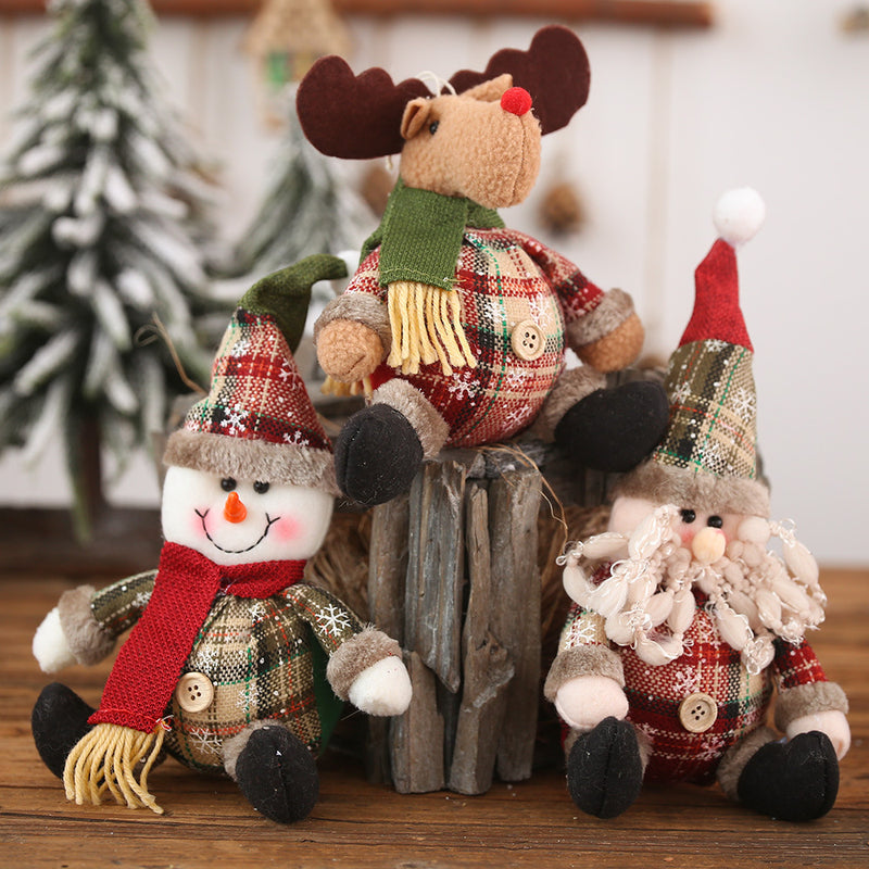 Christmas Elk Santa Claus Snowman Christmas Decorations