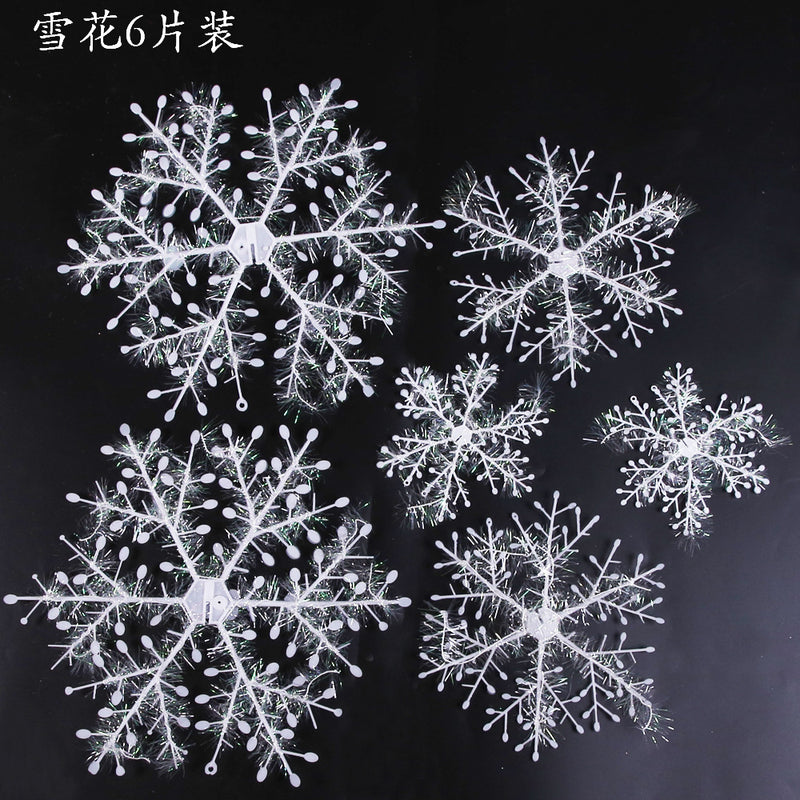 Christmas Snowflakes Christmas Decorations Activity Goods Three-dimensional Snowflake Strings