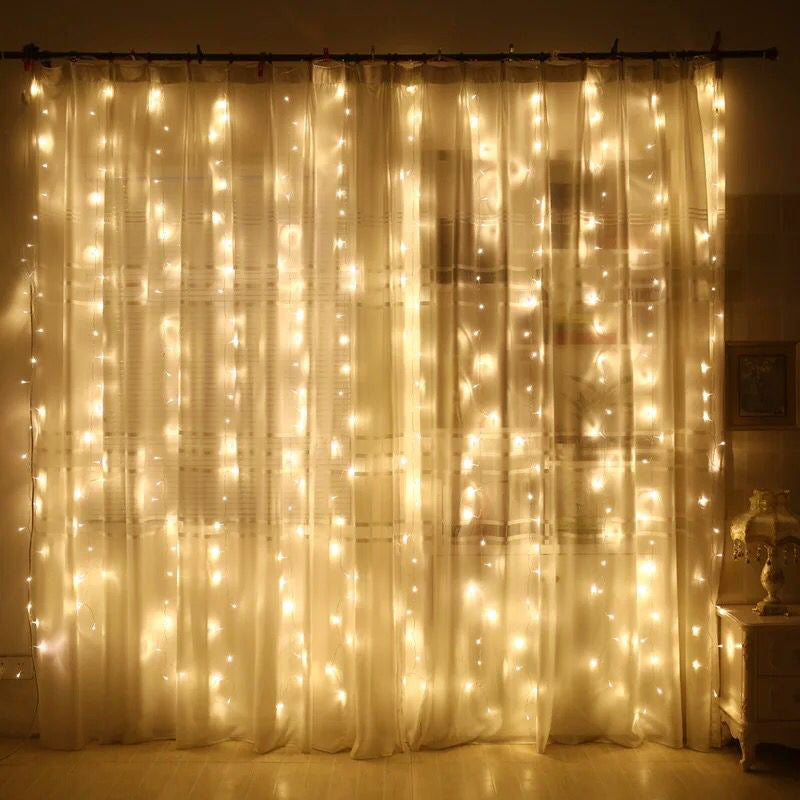 LED Curtain Lights String Icicle Lights Christmas Decoration Lights Holiday Lights