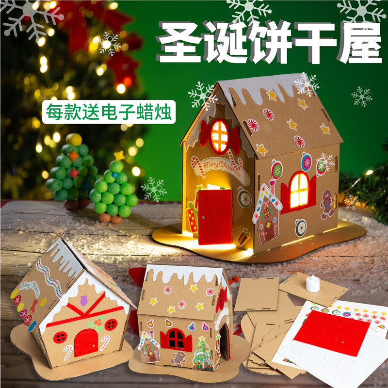 Handmade diy material package Christmas decoration gift cookie house