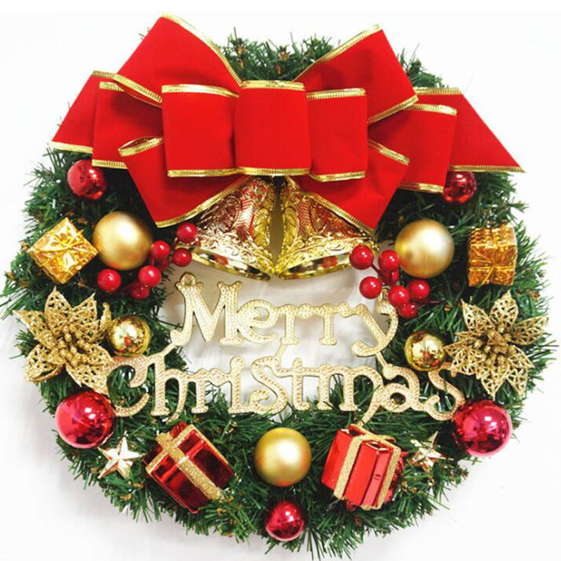 Christmas Decorations 30cm Christmas Wreath Simulation Wreath Door Hanging Window Props Background Christmas Tree Accessories