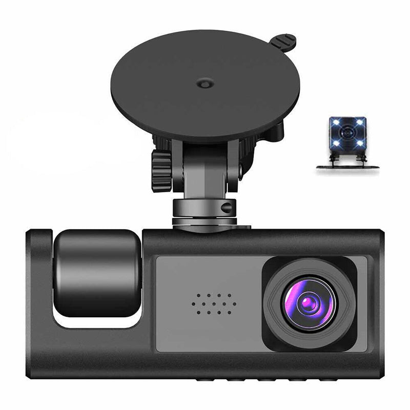 HD 1080P Car Dual Lens Dash Cam Front/Rear/Inside Video Recorder Camera G-sensor_0