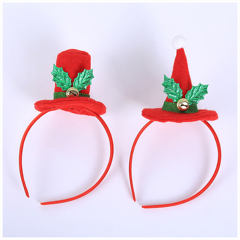 Christmas Decorations For Home Hot Christmas Headband SantaXmas Party Decor Double Hair Band Clasp Head Hoop Xmas Decoration