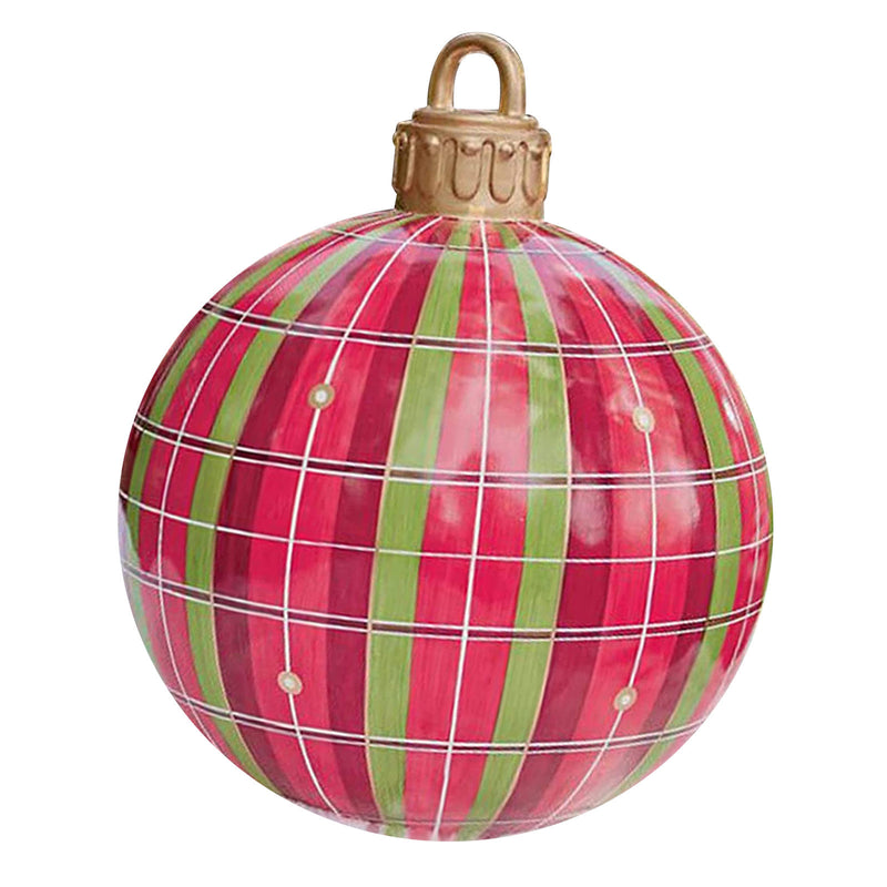 Christmas Decoration Balloon 60cm Outdoor Fun Festival Atmosphere Printing Pvc Inflatable Toy Ball