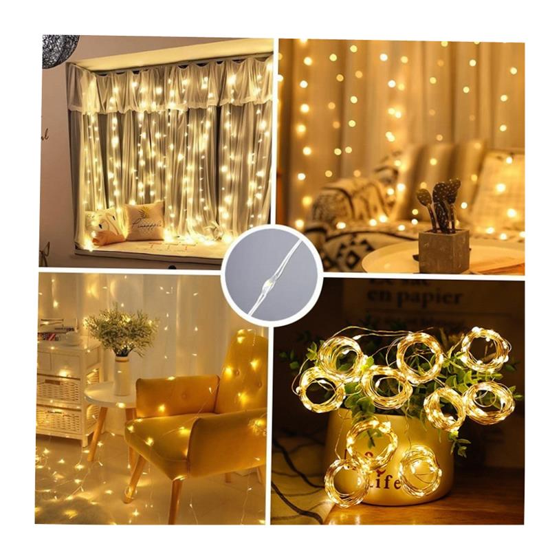 LED Curtain String Light Christmas Decorations For Home Garl