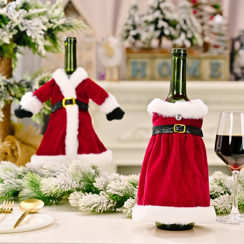 Christmas Decorations Dresses Wine Bottles Home