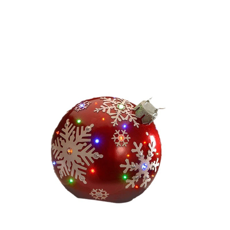 Christmas Decoration Balloon 60cm Outdoor Fun Festival Atmosphere Printing Pvc Inflatable Toy Ball