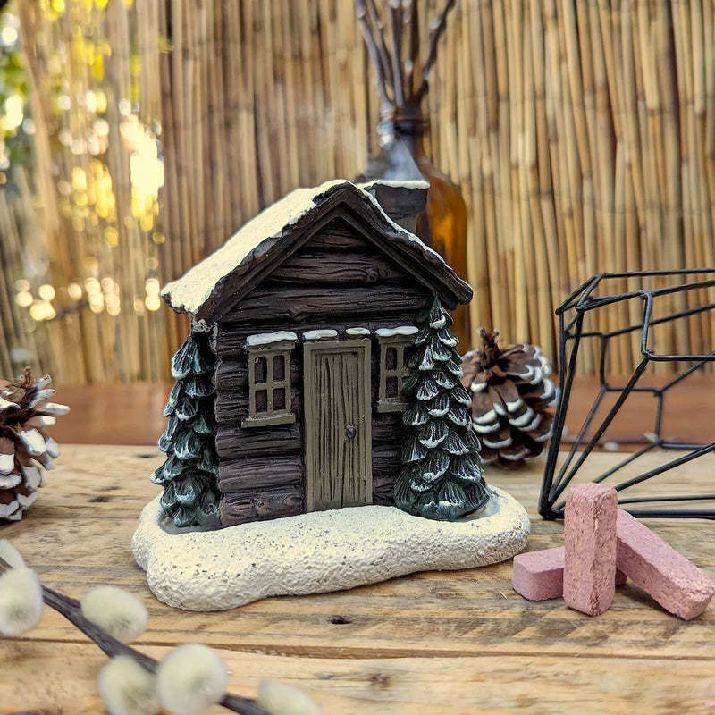 Cross-border New Products Christmas Decorations Resin Crafts Small House Landscape Small Ornaments Gift Ideas