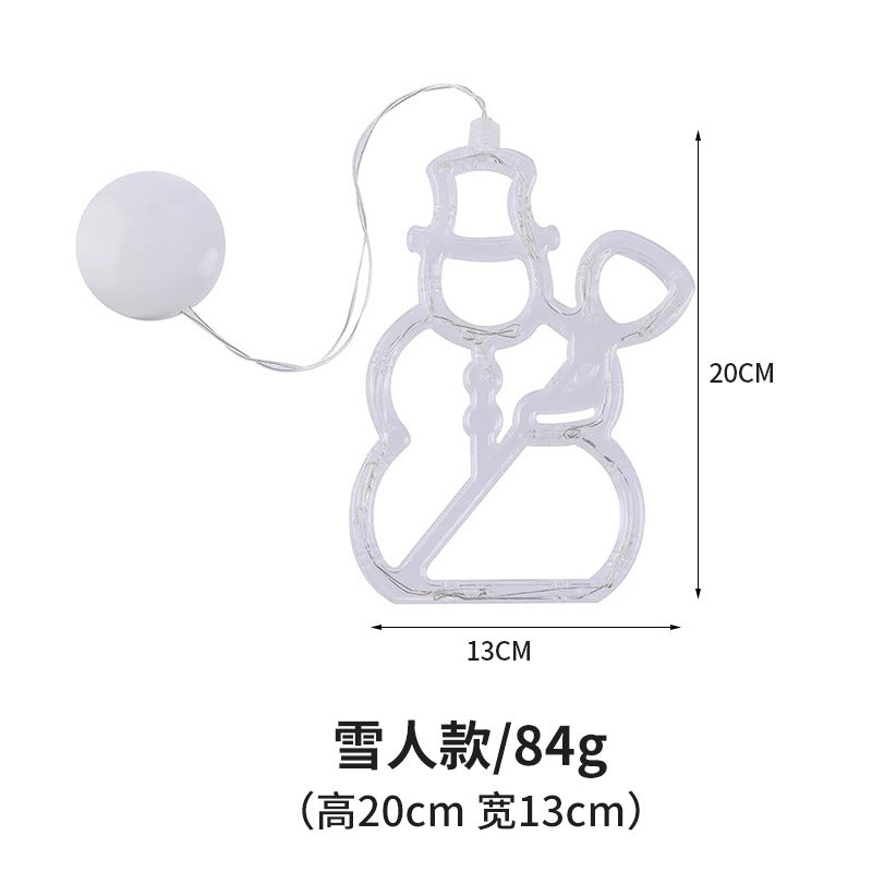 Window Suction Cup Chandelier Creative Christmas Decoration Light String Scene Layout Lantern