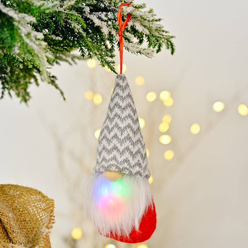 Christmas Decoration Christmas Knitted Pendant With Lights