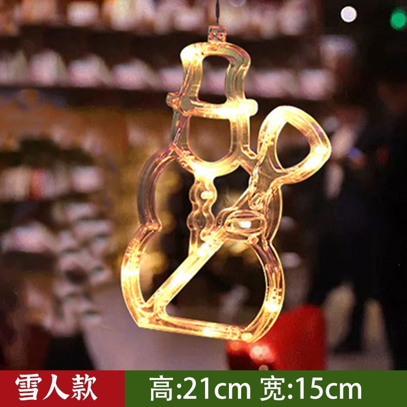 Led Christmas Light String Ins Window Suction Cup Chandelier Creative Christmas Decoration Light String Scene Layout Lantern Wholesale