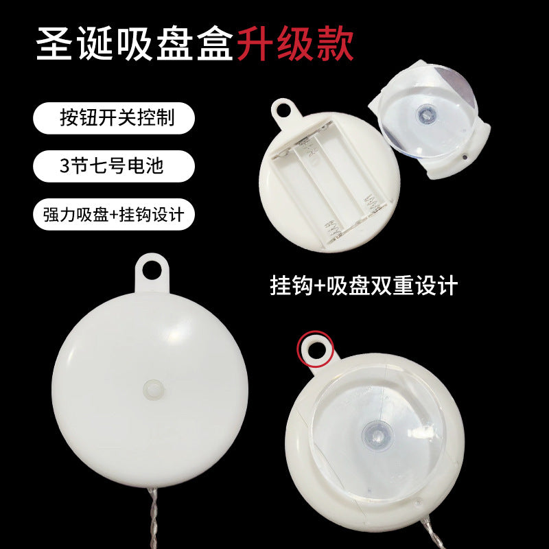 Window Suction Cup Chandelier Creative Christmas Decoration Light String Scene Layout Lantern